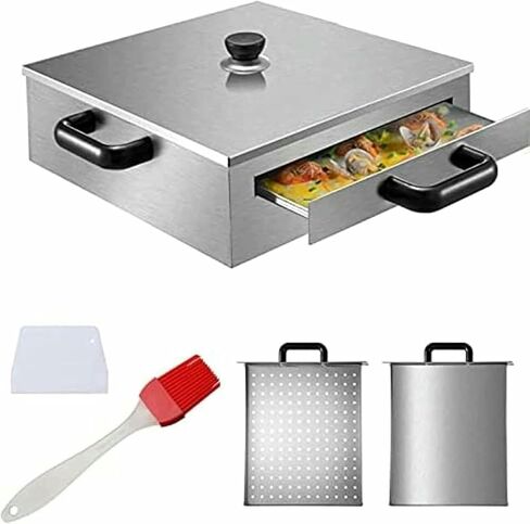 Food-Grade Rice Noodle Rolls Steamer Machine with Openable Top Lid & Anti-Scald Handle - Perfect for Home Cooking & Asian Cuisine in Kuwait