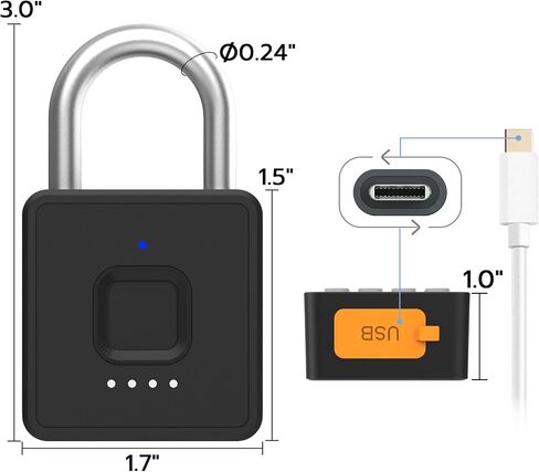 قفل الجمع eLinkSmart Gym Locker Lock مع 9 أرقام زر ضغط كلمة المرور بصمة الإصبع التطبيق فتح قفل معدني آمن بيومتري بدون مفتاح لصالة الألعاب الرياضية وخزانات المدرسة صندوق أدوات التخزين in Kuwait