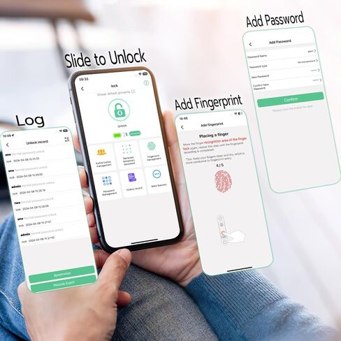 قفل الجمع eLinkSmart Gym Locker Lock مع 9 أرقام زر ضغط كلمة المرور بصمة الإصبع التطبيق فتح قفل معدني آمن بيومتري بدون مفتاح لصالة الألعاب الرياضية وخزانات المدرسة صندوق أدوات التخزين in Kuwait