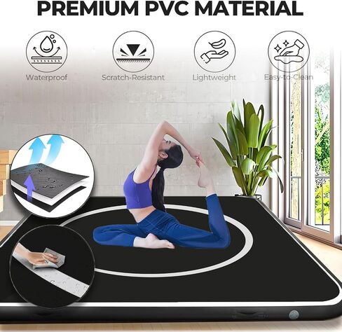 10' x 10' Inflatable Wrestling Mat, 4" Thick PVC Jiu Jitsu Mats Wrestling Mats for Home Outdoor Indoor, Gymnastics Training Mat for BJJ, MMA, Martial Art, Grappling, Boxing, Judo in Kuwait