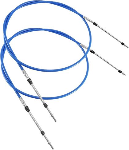2Pcs Throttle Shift Control Cables Fit for Yamaha Suzuki Honda Nissan Chrysler, 7FT Outboard Control Cables Type 3300/33C in Kuwait
