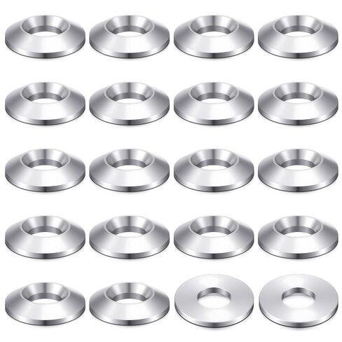 20 Pcs Aluminum Wheel Washer Replacement, 60 Degree Aluminum Wheel Washer for Car Enthusiasts, Repair Technicians, Flat Surface to 60 Degree Lug Taper in Saudi Arabia