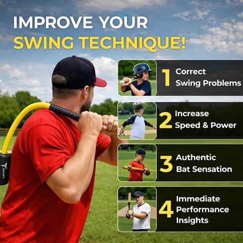 Baseball Batting Trainer System – Improve Swing Speed, Timing & Accuracy – All Skill Levels Rope Swing Trainer Kit with Practice Balls, Foam Bat & Carry Bag for Youth & Adults in Kuwait