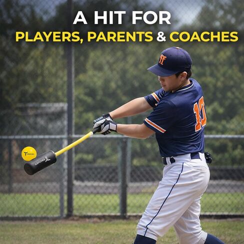 Baseball Batting Trainer System – Improve Swing Speed, Timing & Accuracy – All Skill Levels Rope Swing Trainer Kit with Practice Balls, Foam Bat & Carry Bag for Youth & Adults in Kuwait