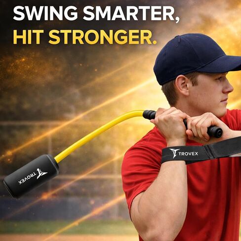 Baseball Batting Trainer System – Improve Swing Speed, Timing & Accuracy – All Skill Levels Rope Swing Trainer Kit with Practice Balls, Foam Bat & Carry Bag for Youth & Adults in Kuwait