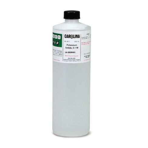 Potassium Iodide, 0.1 M (2% v/v), Laboratory Grade, 500 mL in Kuwait