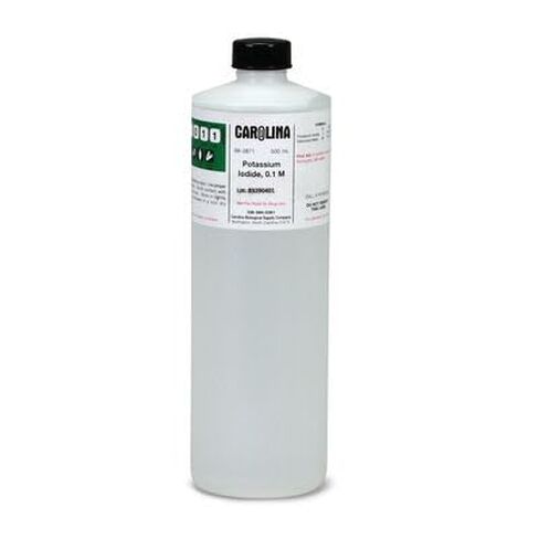 Potassium Iodide, 0.1 M (2% v/v), Laboratory Grade, 500 mL in Kuwait