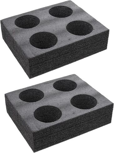 DOITOOL 2PCS Foam Drink Holders Multiple Holes Cup Holder Tray Foam Cup Holder Take Out Cup Carriers 8 Beverage Carrier Trays Takeout Trays in Kuwait