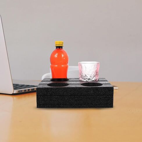DOITOOL 2PCS Foam Drink Holders Multiple Holes Cup Holder Tray Foam Cup Holder Take Out Cup Carriers 8 Beverage Carrier Trays Takeout Trays in Kuwait