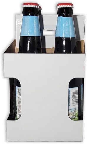 حامل من الورق المقوى ICE N COLD 4pk (أبيض، 150 قيراط) | تحمل 4 عبوات بوزن 12oz | شحن سريع في نفس اليوم... in Kuwait