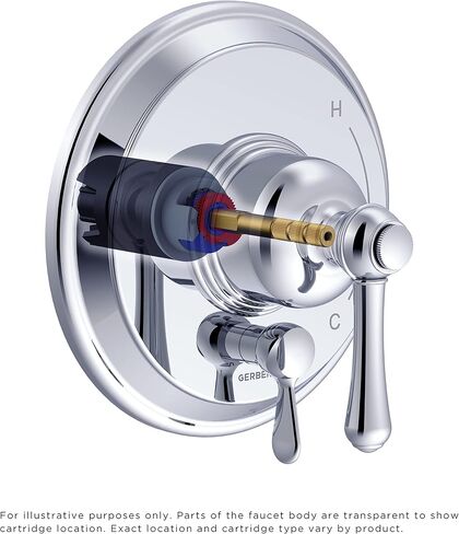 Danze DA507107 1H Pbmv Ceramic Valve with Pressure Balance Cartridge with Check Valve & DA603933 Check Valve for Pressure Balance Valve in Kuwait