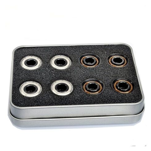 Bearings 16Pcs Black Ceramic Bearing 8x22x7mm Roller Skate 7 Balls in Kuwait