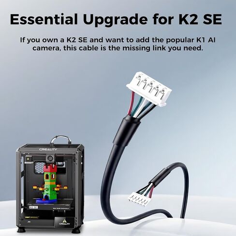 كاميرا Creality الرسمية K2 SE، شاشة K1 AI 1080P HD وكابل توصيل، توصيل كاميرا K1 وطابعة K2 SE ثلاثية الأبعاد لطباعة الشاشة in Kuwait