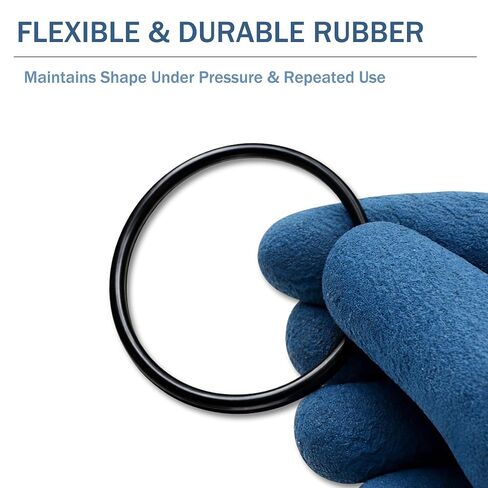 52250 O Ring 137 Replacement, Black Rubber O Rings for Hydro Gear Equipment Parts, Suitable for Hydrostatic Lawn Mower and Tractor Seal Service - 2 Pack in Kuwait