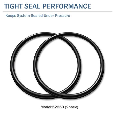 52250 O Ring 137 Replacement, Black Rubber O Rings for Hydro Gear Equipment Parts, Suitable for Hydrostatic Lawn Mower and Tractor Seal Service - 2 Pack in Kuwait