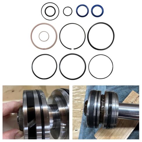 Hydraulic Log Splitter Cylinder Rebuild Seal Kit for 4.0"Bore x 1.75" Rod Cylinder, for Dirty Hands Tools for Huskee Log Splitter Parts Hydraulic Cylinder Rebuild Kit (Pack of 11) in Kuwait
