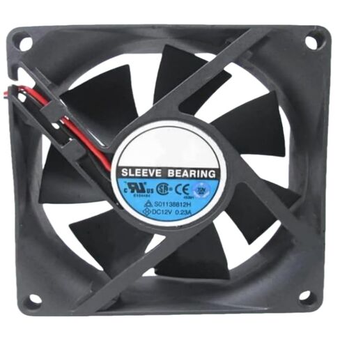 S01138812H Fan 8CM for 12V 0.23A 8025 80X80X25MM 2-Wire Cooling Fan in Kuwait