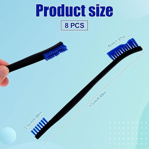 Cleaning Brushes, Small Cleaning Brush Set Multifunctional Detail Clean Brush Tool for Kitchen Jewelry Small Objects in Kuwait