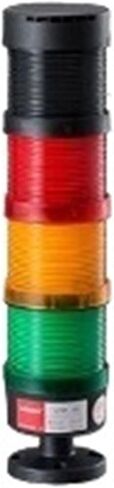 مصباح إشارة المكدس فلاش دوار دائمًا على LED قابل للتعديل برج ضوء التحذير DC12V / 24V AC110V / 220V / 380V مع الجرس (3 طبقات 24V الجرس) in Kuwait