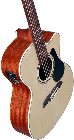 جيتار Alvarez Regent 26 Series Folk/OM الكهربائي الصوتي مع حقيبة ديلوكس، لوحة أصابع من خشب الورد، طبيعي in Kuwait