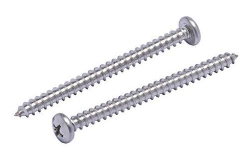 Bolt Dropper #10 X 2-1/2" Pan Head Phillips Wood Screw, (25pc), 18-8 (304) Stainless Steel Screws in Kuwait