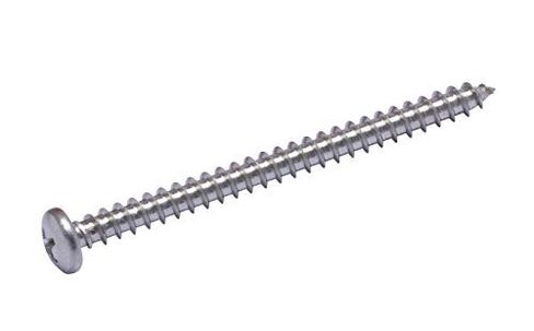 Bolt Dropper #10 X 2-1/2" Pan Head Phillips Wood Screw, (25pc), 18-8 (304) Stainless Steel Screws in Kuwait