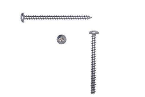 Bolt Dropper #10 X 2-1/2" Pan Head Phillips Wood Screw, (25pc), 18-8 (304) Stainless Steel Screws in Kuwait