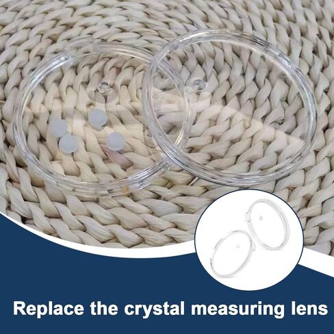 2 Pack 49100 80mm Replacement Crystal Gauge Lens, Compatible with Yellow Jacket & Brute II Manifolds (Red or Blue), High Translucency, Smooth Surface, Durable – 7.8cm Diameter x 0.86cm Thickness in Kuwait
