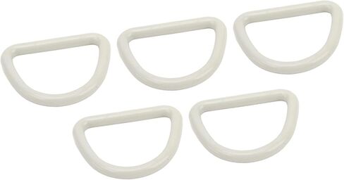 5 Pack D Loop Tie Off Anchors, Heavy Duty Steel Tie Off Hooks, Heavy Duty D Loops with Screws, Plastic Buckles, Portable Heavy Duty Tie Off Hooks, Suitable for Surfing in Kuwait