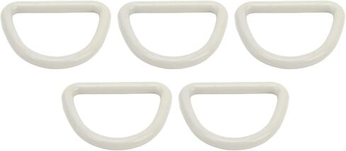 5 Pack D Loop Tie Off Anchors, Heavy Duty Steel Tie Off Hooks, Heavy Duty D Loops with Screws, Plastic Buckles, Portable Heavy Duty Tie Off Hooks, Suitable for Surfing in Kuwait