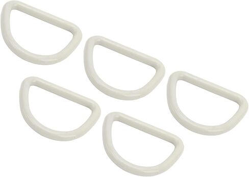 5 Pack D Loop Tie Off Anchors, Heavy Duty Steel Tie Off Hooks, Heavy Duty D Loops with Screws, Plastic Buckles, Portable Heavy Duty Tie Off Hooks, Suitable for Surfing in Kuwait
