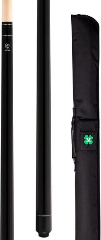 McDermott Lucky L1 Pool Billiard Cue, No Wrap, 13 mm Cue Tip, 3/8"-10 Joint, with Soft Case w/Embroidered Clover Logo in Kuwait