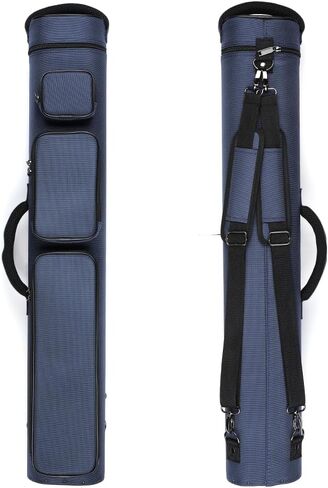 12-Hole Premium Nylon Pool Cue Case – Holds 8 Shafts & 4 Butts,Durable Double Shoulder Strap Design with 3 External Pockets 8X4/3X6 Options in Kuwait