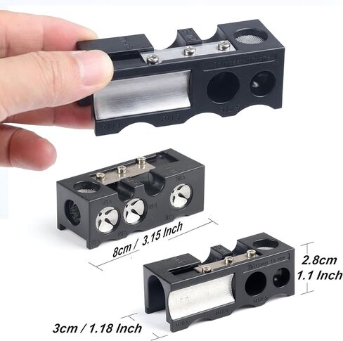 Professional 11-in-1 Pool Cue Tip Shaper for Pool Stick | Premium Cue Tip Shaper Tool, Scuffer & Shaping Tool for Better Spin & Control, Durable Billiards Accessories for Players in Kuwait