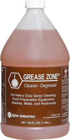 Grease Zone Food Safe Degreaser & All-Purpose Cleaner – Concentrated Restaurant Cleaning Degreaser for Fryer Boil Out & Kitchen Surfaces, 1 Gallon in Kuwait