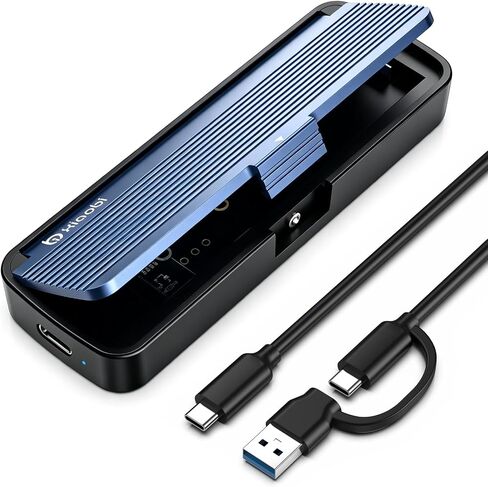حاوية NVMe، تركيب بدون أدوات، USB 3.2 Gen 2 (10 جيجابت في الثانية) إلى M.2 NVME M-Key/(B+M) Key PCIe M.2 محول يدعم UASP وTrim، لمحركات أقراص SSD 2230/2242 /2260/2280 in Kuwait