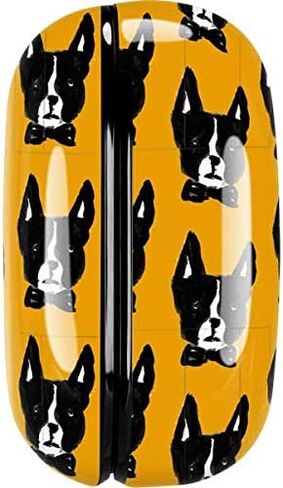غلاف صوتي من Skinit متوافق مع Samsung Galaxy Buds Pro - تصميم Bouffants and Broken Hearts Boston Terrier in Kuwait
