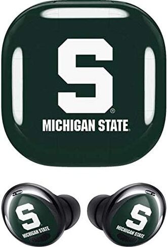 Skinit Decal Audio Skin Compatible with Samsung Galaxy Buds Pro - Officially Licensed Michigan State University Spartans S Design in Kuwait