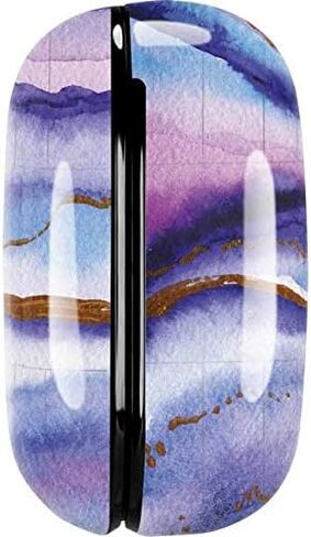 Skinit Decal Audio Skin Compatible with Samsung Galaxy Buds Pro Originally Designed Blue Violet Watercolor Geode Design in Kuwait
