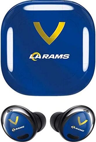 Skinit Decal Audio Skin Compatible with Galaxy Buds Pro - Officially Licensed NFL Los Angeles Rams Team Jersey Design in Kuwait