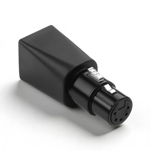 CERRXIAN 5-Pin XLR إلى RJ45 محول، DMX512 5-Pin XLR ذكر إلى إيثرنت Cat5 موصل شبكة التوصيل لوحدة التحكم في الإضاءة، يمكن استخدام أي كابل إيثرنت CAT-5 ككابل DMX512، وحدة تحكم DMX إلخ in Kuwait