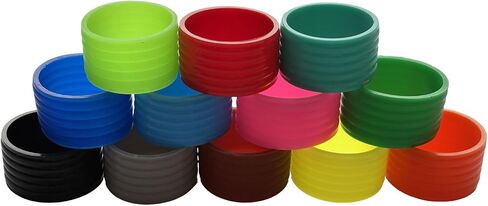 12 Colors Silicone Tennis Racket Handle Grip Ring in Kuwait