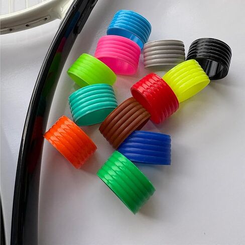 12 Colors Silicone Tennis Racket Handle Grip Ring in Kuwait