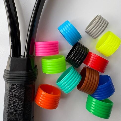 12 Colors Silicone Tennis Racket Handle Grip Ring in Kuwait