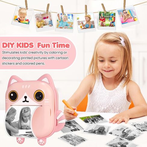 Print Paper for Kids Instant Print Camera, Premium Photo Printer Thermal Paper, Kid's Instant Print Camera Refill Paper 57 x 25 mm Print Paper in Kuwait