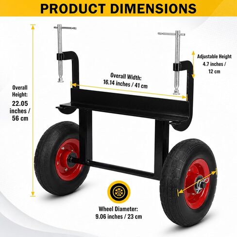 Heavy Duty Panel Dolly & Slab Mover for One-Person Transport, Drywall Dolly with Adjustable Clamps & All-Terrain Solid Wheels, 1000lbs Capacity for Live Edge Slabs, Plywood Tool for Woodworkers in Saudi Arabia