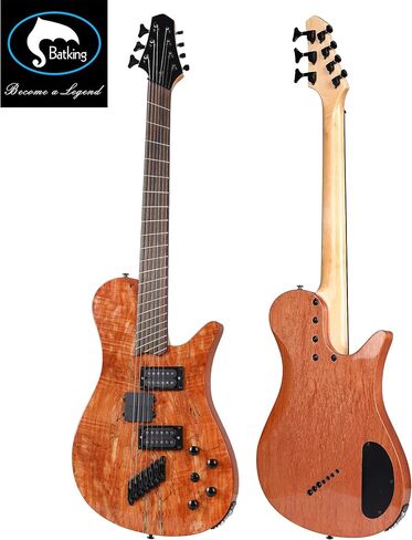 جيتار كهربائي من Batking Fanned Fret 7 أوتار (3 أوتار باس + 4 أوتار جيتار). in Kuwait