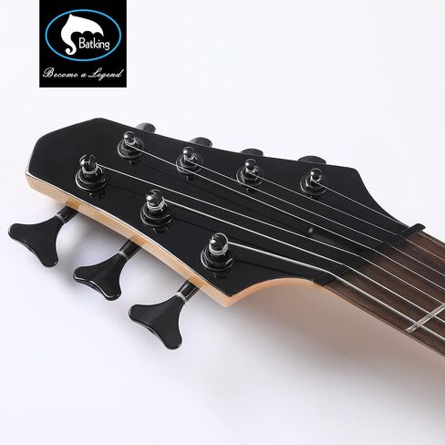جيتار كهربائي من Batking Fanned Fret 7 أوتار (3 أوتار باس + 4 أوتار جيتار). in Kuwait
