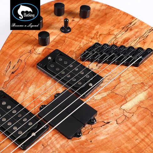 جيتار كهربائي من Batking Fanned Fret 7 أوتار (3 أوتار باس + 4 أوتار جيتار). in Kuwait