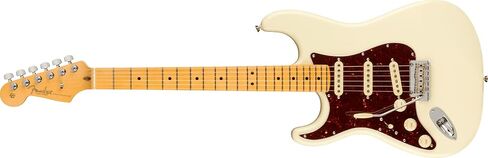Fender American Professional II Stratocaster أعسر - أبيض أولمبي مع لوحة أصابع من خشب القيقب in Kuwait